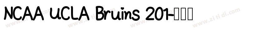 NCAA UCLA Bruins 201字体转换